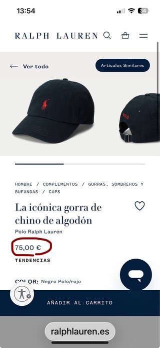 Gorra Ralph Lauren