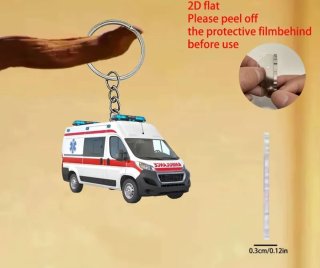Portachiavi Ambulanza 2D