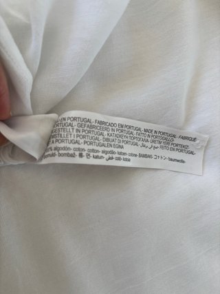 Camisa blanca de algodón