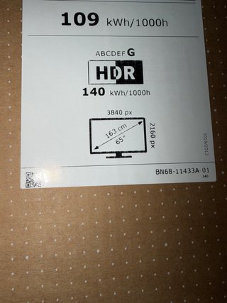 TV Samsung QLED 65 Q6F 163cm