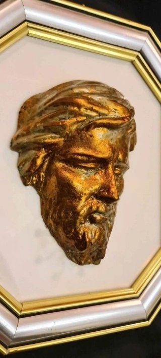 Quadro Volto Cristo ROS Argento 1000 Bronzo