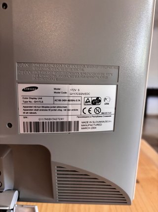 Samsung SyncMaster 172v Monitor
