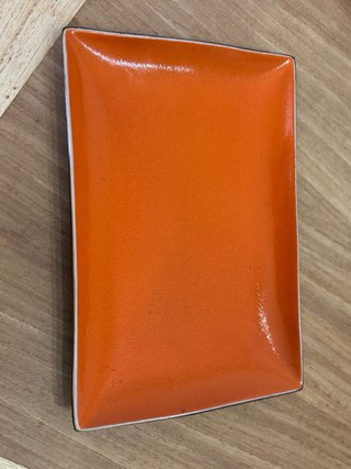 Platos cuadrados Banak Importa naranjas
