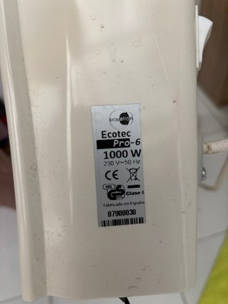 Radiador Eléctrico Ecotec 1000w