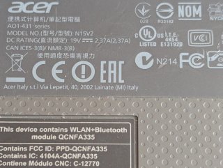 Portátil  Acer 14" 2 GB de RAM  SSD