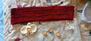 Bufanda crochet hecha a mano flor, regalos