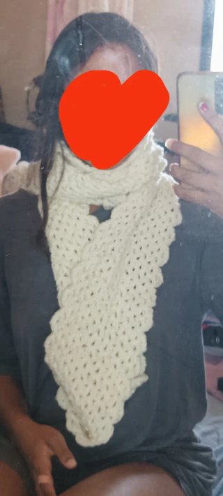 Bufanda crochet hecha a mano flor, regalos