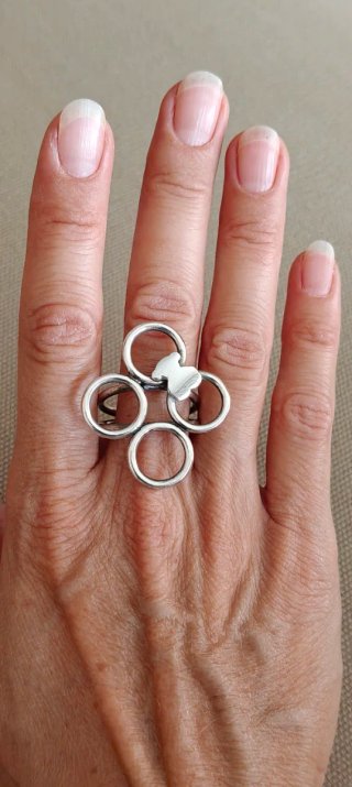 Anillo Tous Aros y Oso Plata