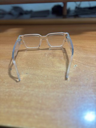 Gafas Off-White Transparentes con Logo Dorado