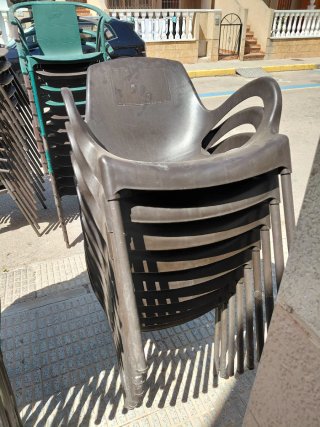 Sillas apilables de exterior