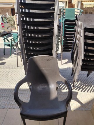 Sillas apilables de exterior