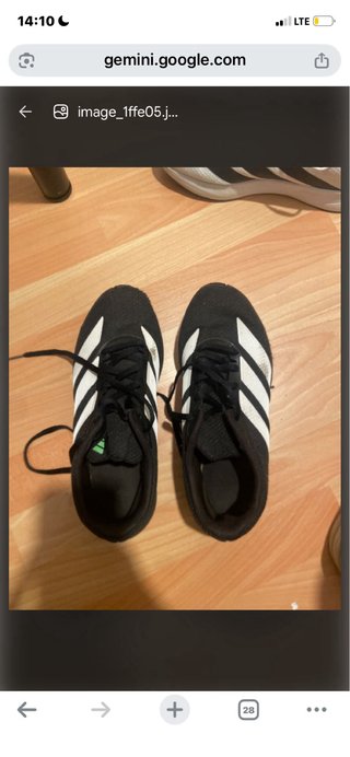 Zapatillas Adidas Negras/Blancas/Verdes Talla X