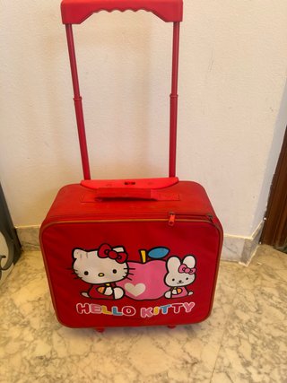 Maleta Infantil Hello Kitty Roja con Ruedas