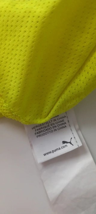 Camiseta deportiva Puma amarillo y gris