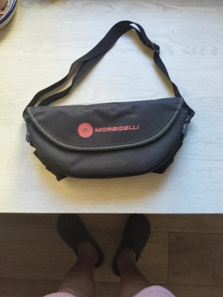 Bolsa porta manillar Morbidelli negra Nuevo.