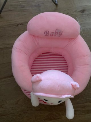 Sillón/hamaca gatito bebé rosa