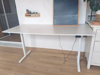 Escritorio elevable blanco