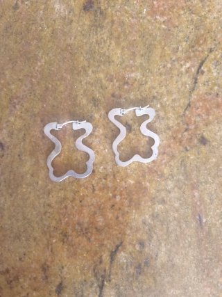 Pendientes Oso Tous Plata
