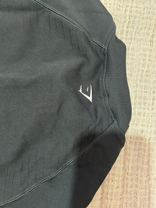 Gymshark Top Deportivo Manga Larga Negro Sin Usar