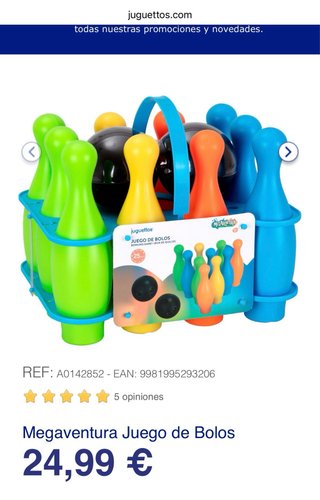 Juego de bolos para niños. Regalo otro juego pequñ