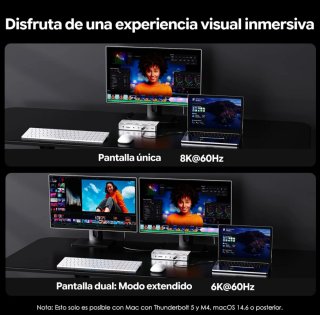 Estación Acoplamiento WAVLINK TB5 Thunderbolt 13-e