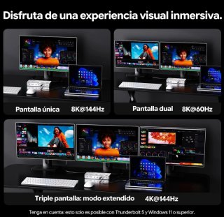 Estación Acoplamiento WAVLINK TB5 Thunderbolt 13-e