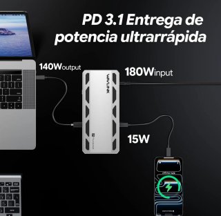 Estación Acoplamiento WAVLINK TB5 Thunderbolt 13-e