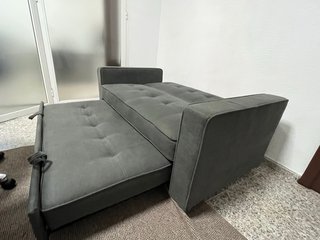 Sofá Cama Gris Oscuro 2 Plazas