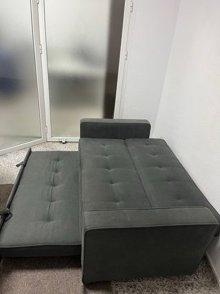 Sofá Cama Gris Oscuro 2 Plazas