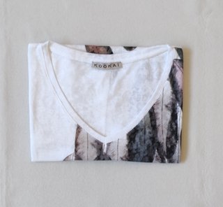 Camiseta Kookai Estampado Plumas Multicolor