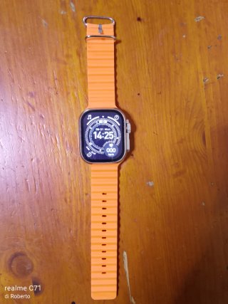 Smartwatch T900 Ultra 2 Arancione/Argento