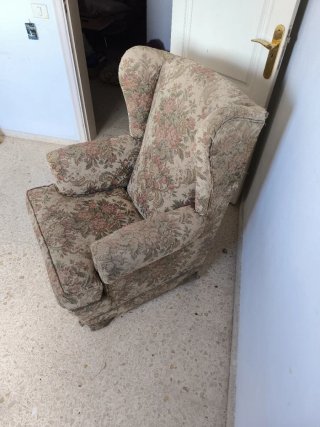 Sillones (x2)  antiguo floral LIQUIDACIÓN