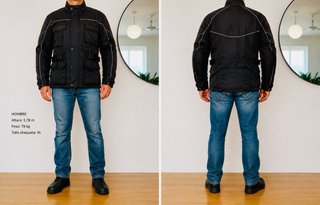 Chaqueta Moto KUM XL Hombre Protecciones