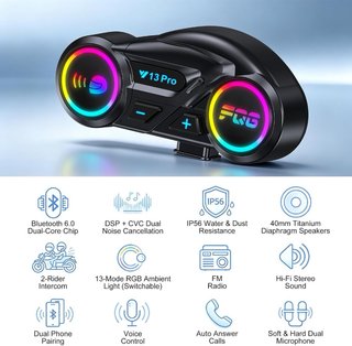 NUEVO! (35€) Intercomunicador Moto V13 Pro bluetoo