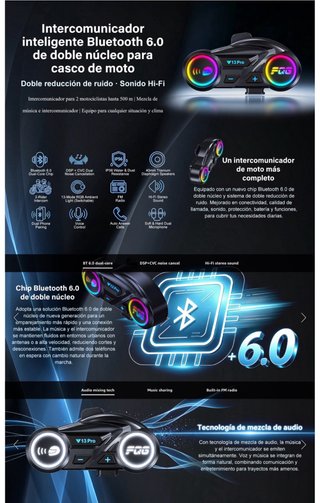 NUEVO! (35€) Intercomunicador Moto V13 Pro bluetoo