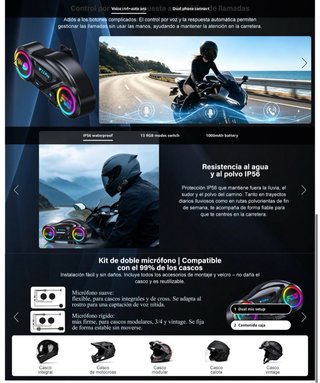 NUEVO! (35€) Intercomunicador Moto V13 Pro bluetoo