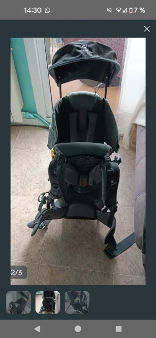 Mochila portabebés senderismo