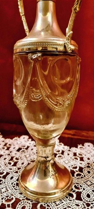 Brocca Anfora Distillati Bronzo Vetro