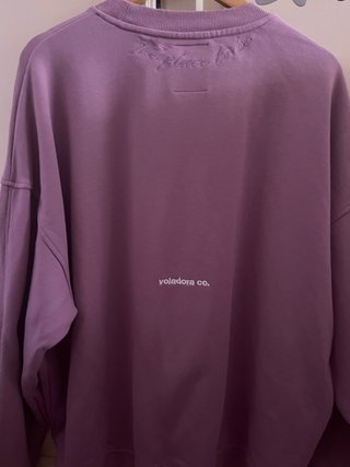 Sudadera Voladora Co. Lila Talla XL Oversize