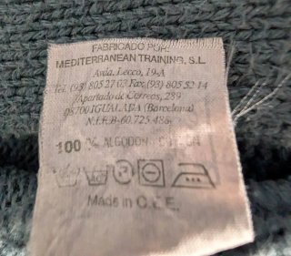 Chaqueta de algodón azul grisáceo