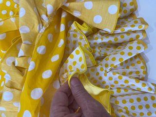 333 Vestido Flamenca Amarillo 44 XXL