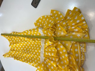 333 Vestido Flamenca Amarillo 44 XXL