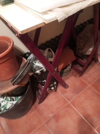 3 Caballetes de madera plegables
