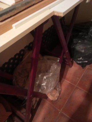 3 Caballetes de madera plegables