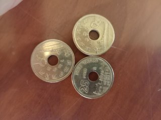 3 Monedas 25 Ptas País Vasco 1998