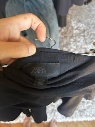 Falda pantalón Zara volantes negra