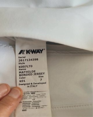 K-Way Giubbotto Donna Bianco