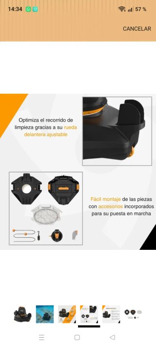 Robot Limpiafondos ESPA sin cables nuevo