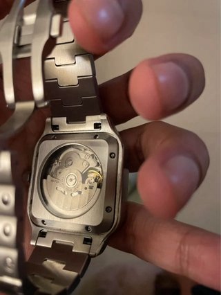 Reloj Seiko mod santos Automático Plata y Blanco