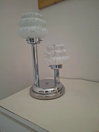 Lampada vintage vetro e metallo